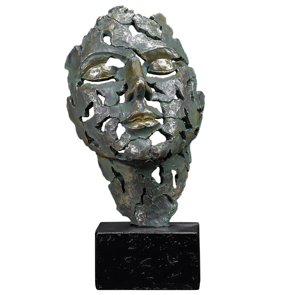European Retro Abstract Contemplation Face Mask Ornament