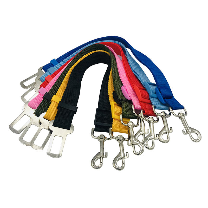 Adjustable Retractable Pet Car Seat Belt – Safety Harness for Dogs & Cats, Universal Vehicle Restraint for Travel
