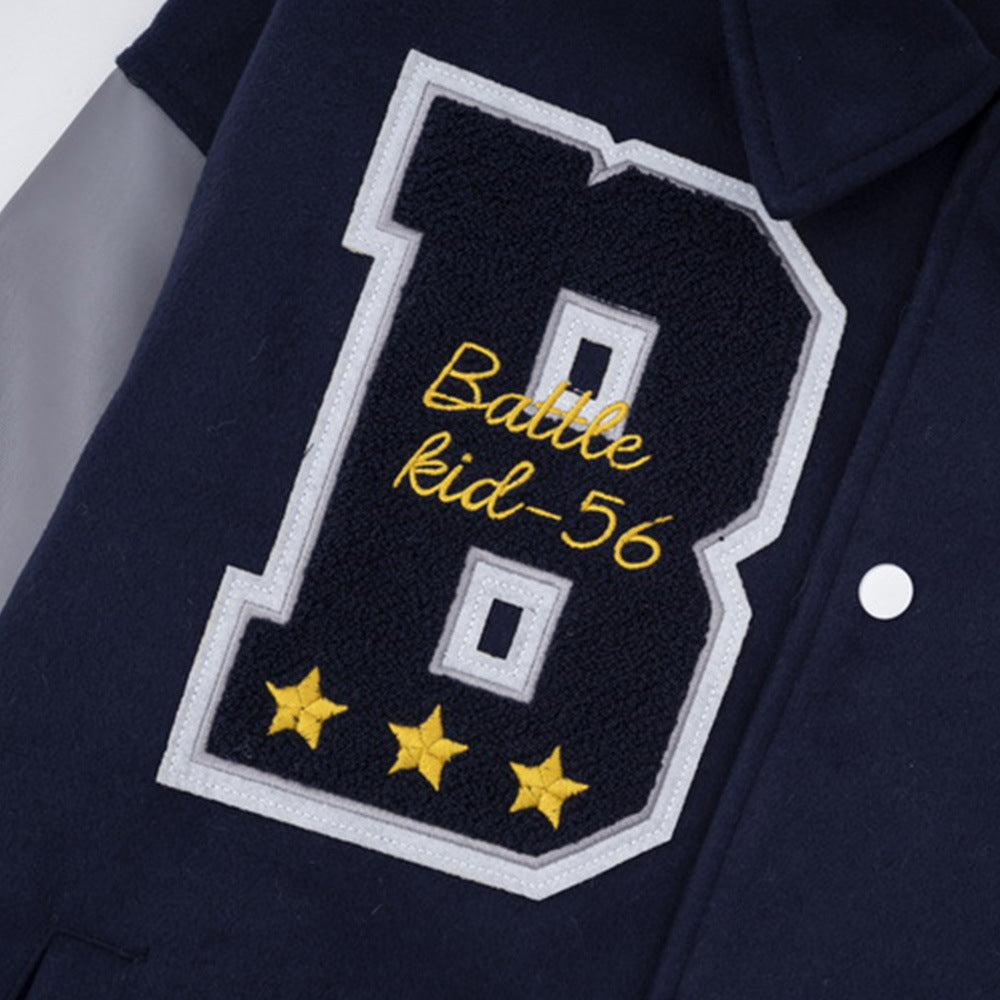 Men's Baseball Jacket With Cotton