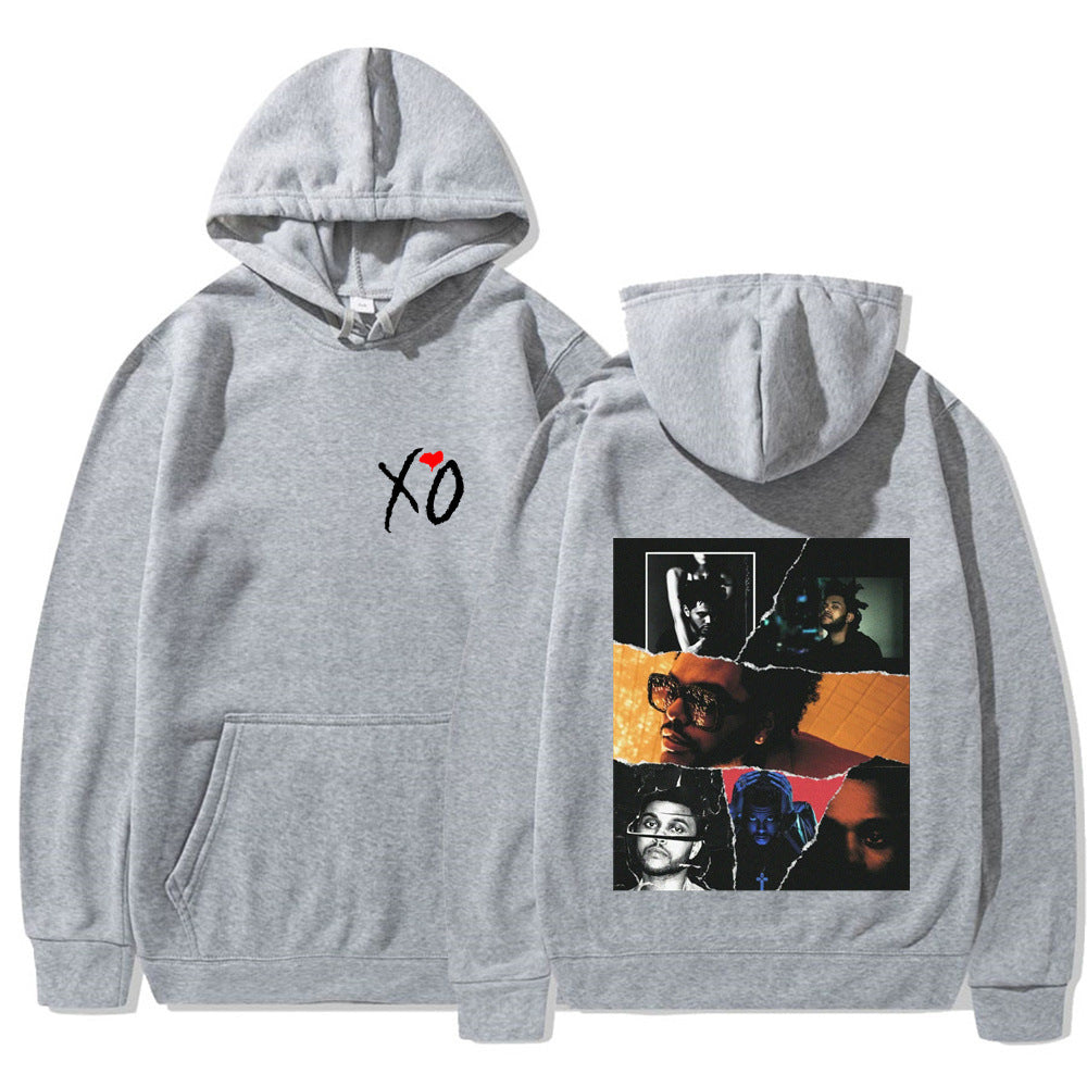 Fashionable Retro The Weeknd Hoodie – Graphic After Print Sweatshirt