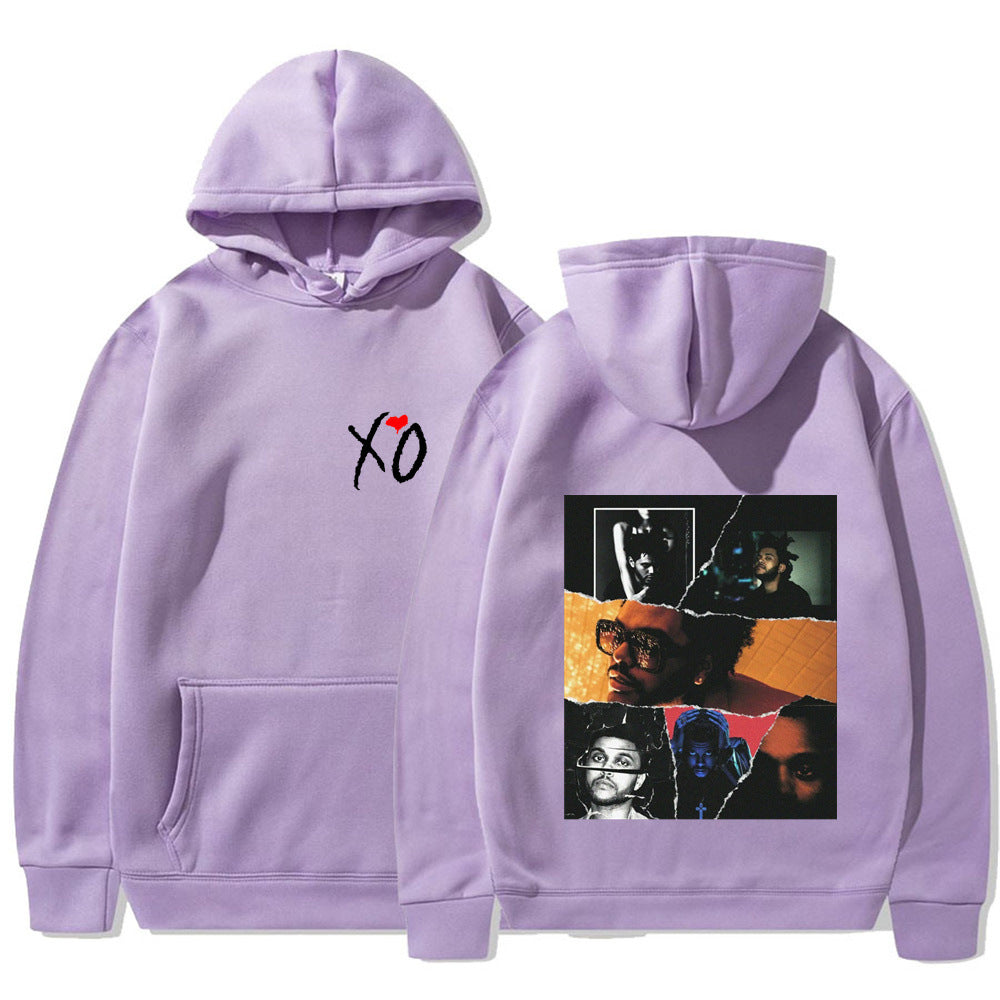 Fashionable Retro The Weeknd Hoodie – Graphic After Print Sweatshirt