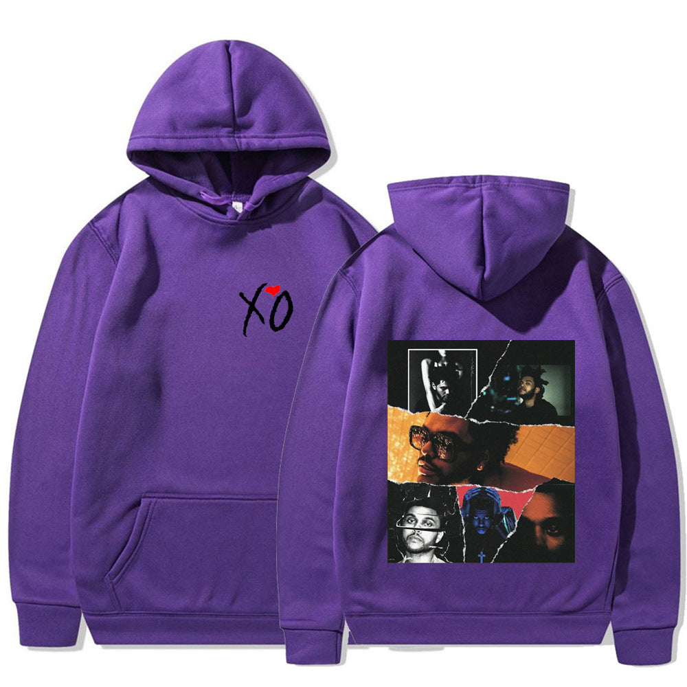 Fashionable Retro The Weeknd Hoodie – Graphic After Print Sweatshirt