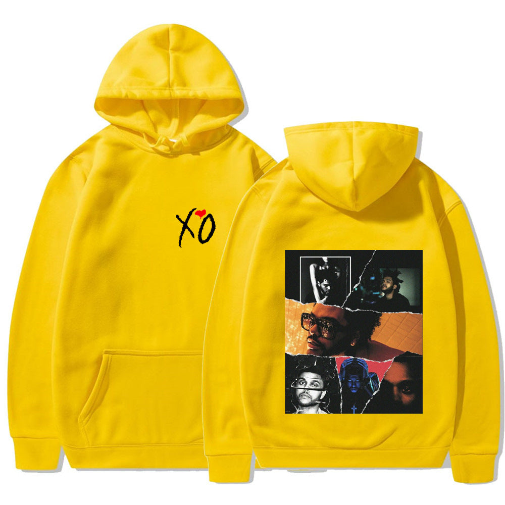 Fashionable Retro The Weeknd Hoodie – Graphic After Print Sweatshirt