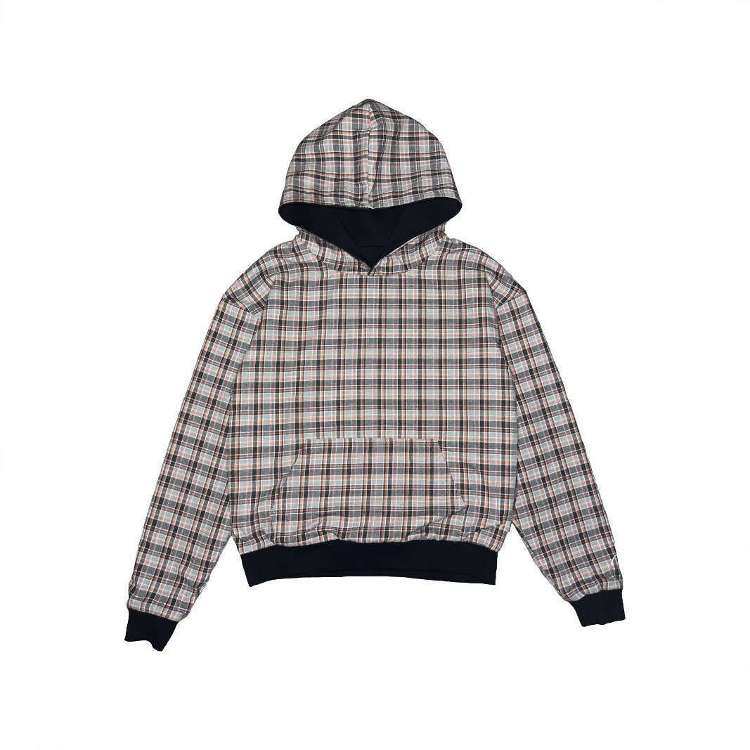 2025 Trendy Waffle Plaid Reversible Sweatshirt – European and American Hip-Hop Fashion