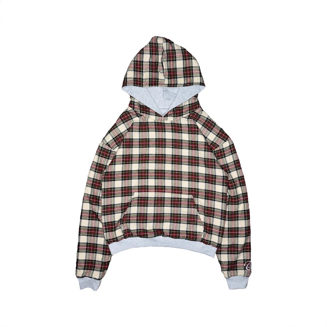 2025 Trendy Waffle Plaid Reversible Sweatshirt – European and American Hip-Hop Fashion