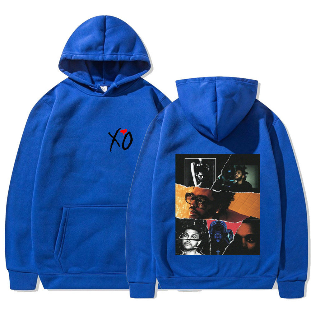 Fashionable Retro The Weeknd Hoodie – Graphic After Print Sweatshirt