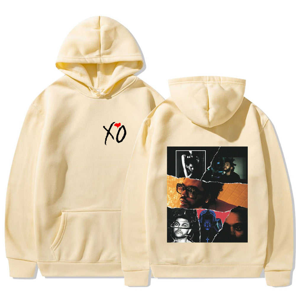 Fashionable Retro The Weeknd Hoodie – Graphic After Print Sweatshirt