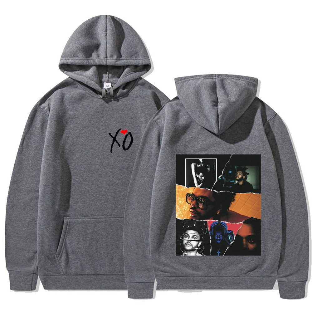 Fashionable Retro The Weeknd Hoodie – Graphic After Print Sweatshirt