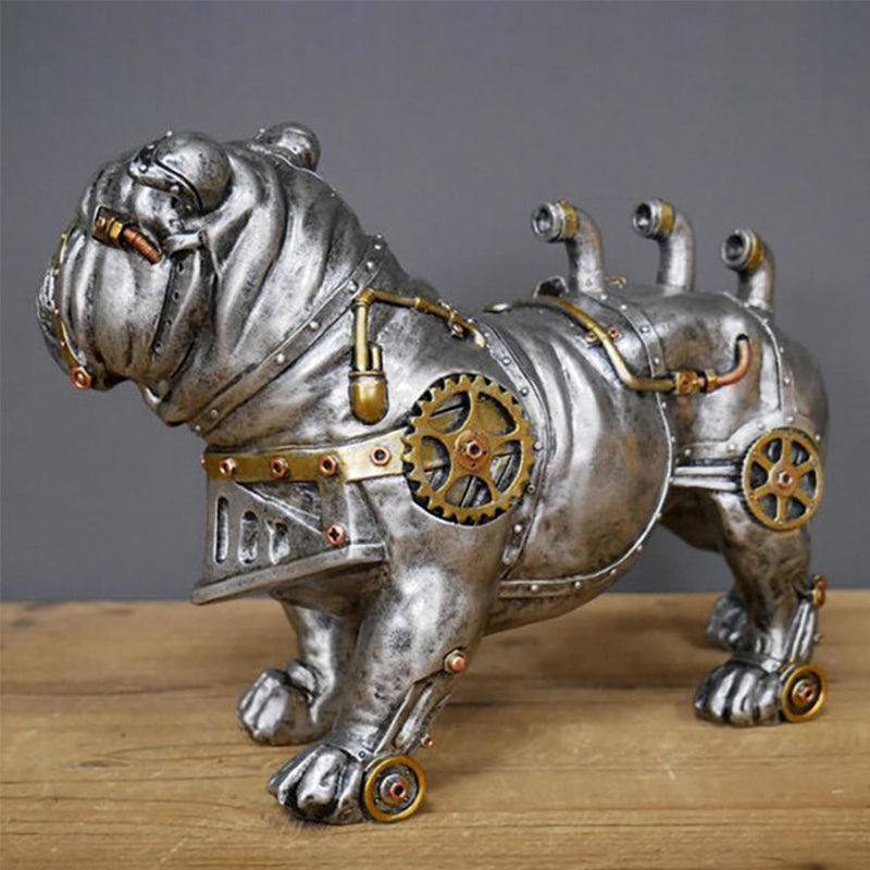Mechanical Punk Dog Resin Crafts Decorative Ornaments