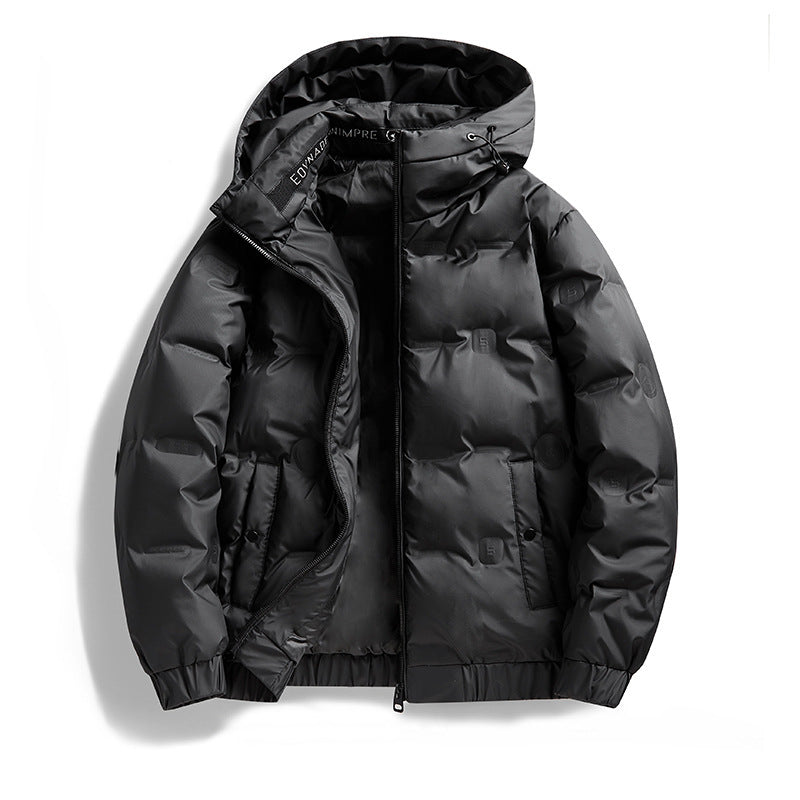 FrostFlex Men’s Hooded Down Jacket – Winter Casual Wear