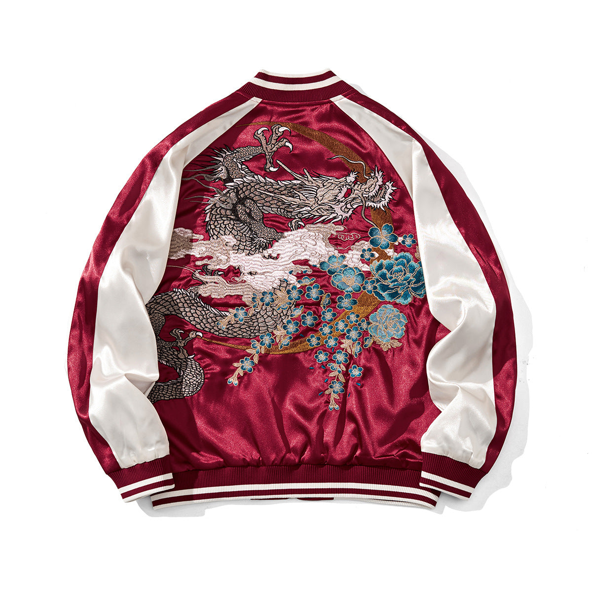 Men’s Oriental Style Embroidered Jacket – Relaxed Fit Design