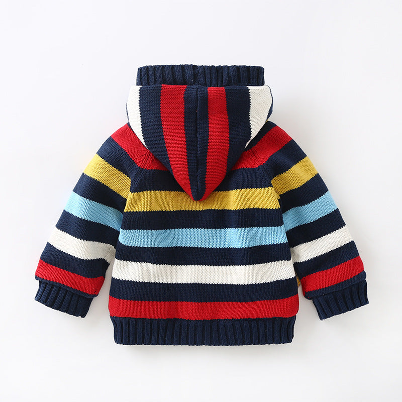 Fleece Thick Children's Cotton Sweater Jacket