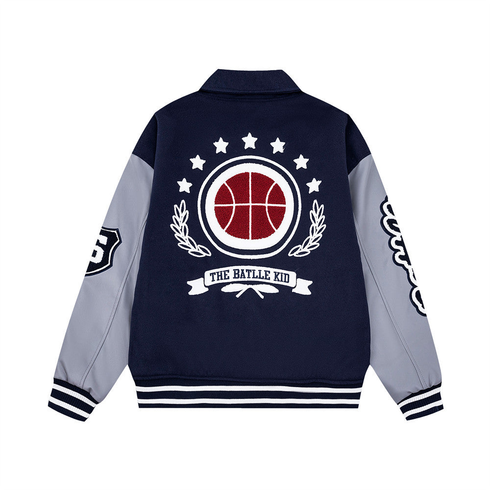 Men's Baseball Jacket With Cotton