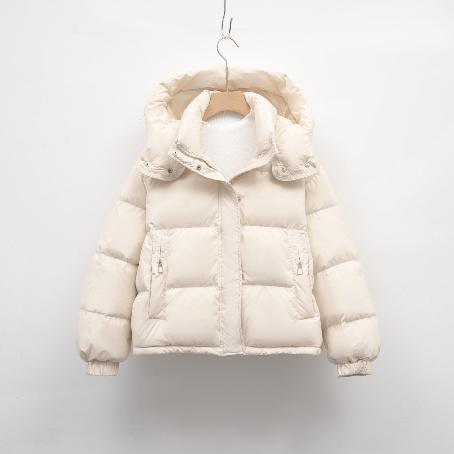 Women's Winter Korean-style Simple Hooded Warm Puffer Jacket