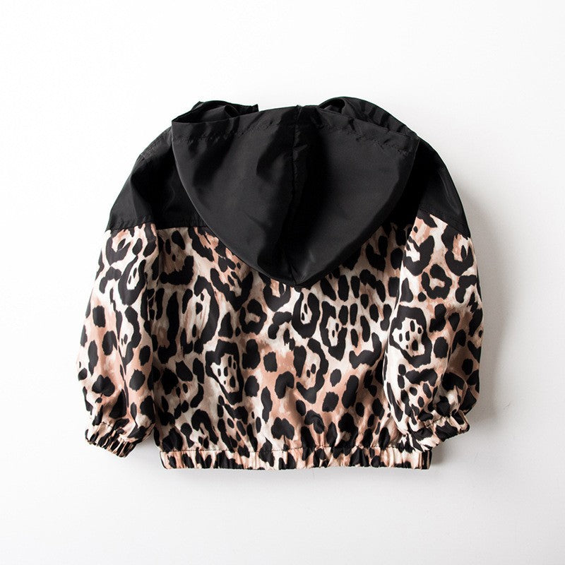 Children's Leopard Print Jacket Trench Coat