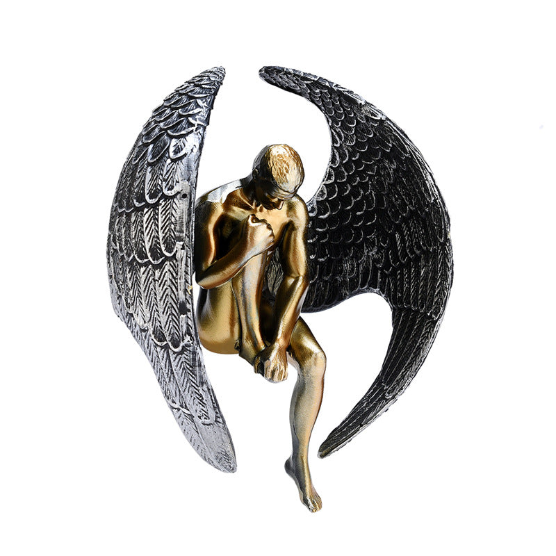 Home Simple Contemplative Angel Resin Ornaments