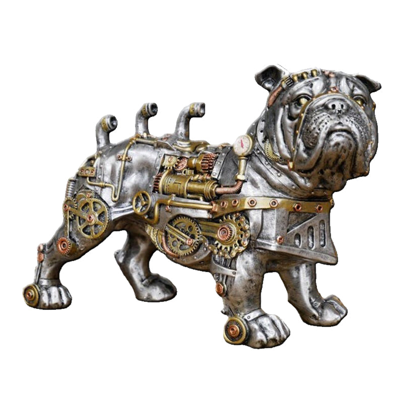 Mechanical Punk Dog Resin Crafts Decorative Ornaments
