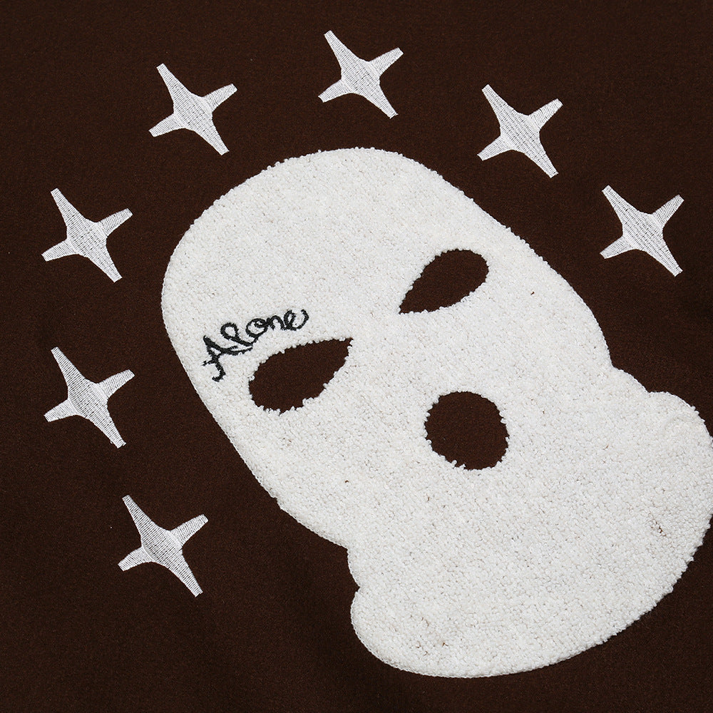 Street Fashion Brand Loose Stand Collar Contrast Jacket