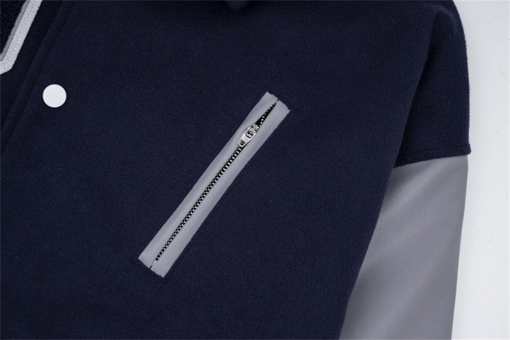 Men's Baseball Jacket With Cotton