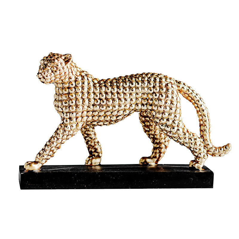 Leopard Simulation Animal Resin Craft Ornament