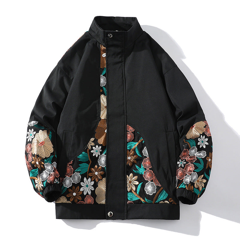 Fashion Casual Cool Embroidery Coat For Men