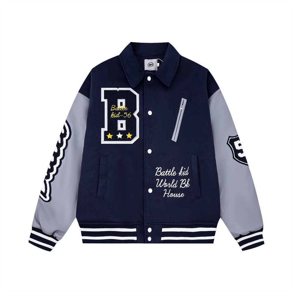 Men's Baseball Jacket With Cotton