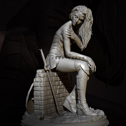 New White Mold Resin Ornaments