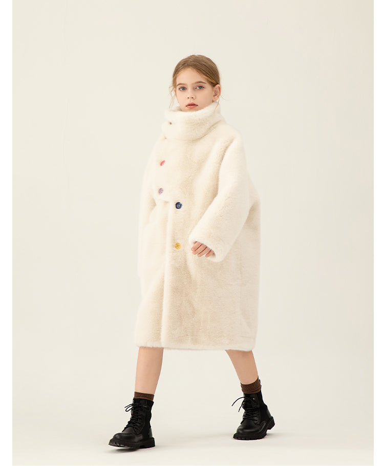 Autumn And Winter New Girl Artificial Mink Hair Little Girl